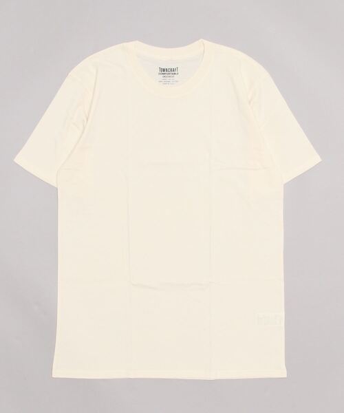 2AM(ツーエイエム)の「【TOWN CRAFT/タウンクラフト】USA MADE PACK TEE パックTシャツ/半袖(Tシャツ/カットソー・メンズ・ネイビー/パープル/ベージュ/ホワイト/チャコールグレー/ナチュラル/ブラック・MEDIUM/LARGE/X-LARGE)」の6枚目の写真