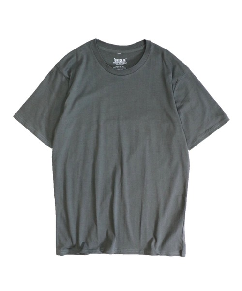 2AM(ツーエイエム)の「【TOWN CRAFT/タウンクラフト】USA MADE PACK TEE パックTシャツ/半袖(Tシャツ/カットソー・メンズ・ネイビー/パープル/ベージュ/ホワイト/チャコールグレー/ナチュラル/ブラック・MEDIUM/LARGE/X-LARGE)」の4枚目の写真