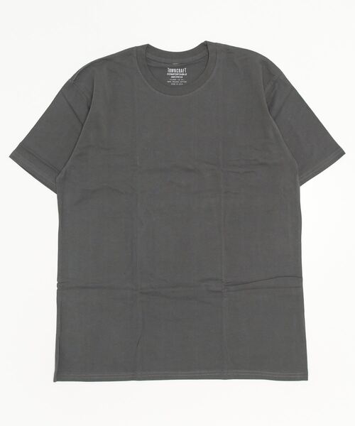 2AM(ツーエイエム)の「【TOWN CRAFT/タウンクラフト】USA MADE PACK TEE パックTシャツ/半袖(Tシャツ/カットソー・メンズ・ネイビー/パープル/ベージュ/ホワイト/チャコールグレー/ナチュラル/ブラック・MEDIUM/LARGE/X-LARGE)」の9枚目の写真
