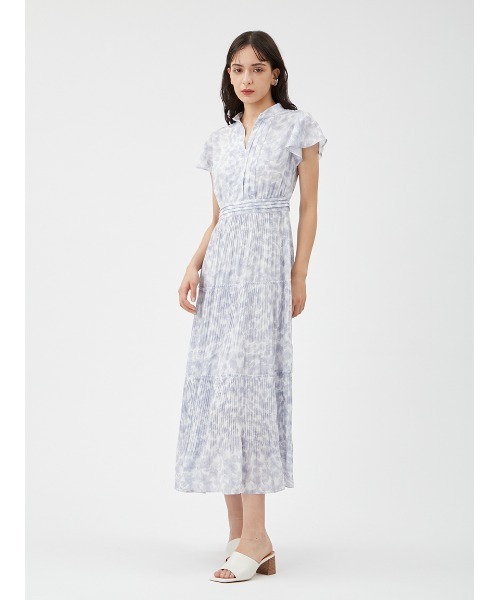 FRAY I.D（フレイアイディー）の「プリーツプリントワンピース