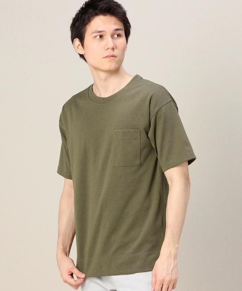 MONKEY TIME(モンキータイム)の「<monkey time> TCボンディング 1POC Tシャツ◆(Tシャツ/カットソー・メンズ・ネイビー/ダークグレー/オフホワイト/オリーブ・LARGE/MEDIUM/SMALL/X-LARGE)」の3枚目の写真