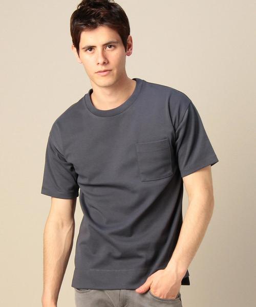 MONKEY TIME(モンキータイム)の「<monkey time> TCボンディング 1POC Tシャツ◆(Tシャツ/カットソー・メンズ・ネイビー/ダークグレー/オフホワイト/オリーブ・LARGE/MEDIUM/SMALL/X-LARGE)」の2枚目の写真