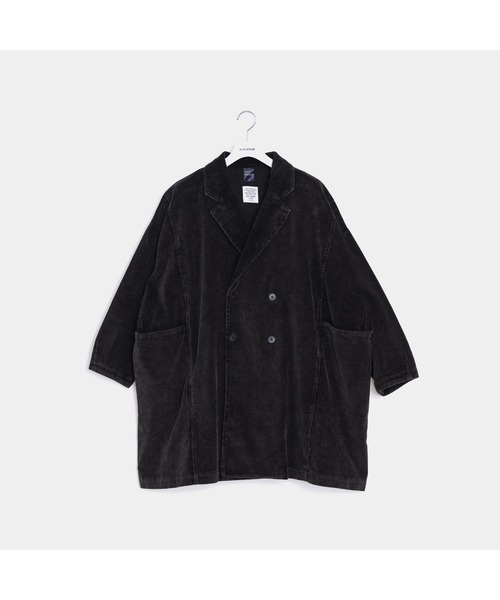 APPLEBUM（アップルバム）の「Corduroy Double Coat (Powder Bleach)（その他アウター・メンズ・オリーブ/ブラック/グレー・MEDIUM/LARGE/X-LARGE）」の2枚目の写真