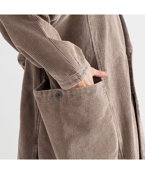 APPLEBUM（アップルバム）の「Corduroy Double Coat (Powder Bleach)（その他アウター・メンズ・オリーブ/ブラック/グレー・MEDIUM/LARGE/X-LARGE）」の14枚目の写真