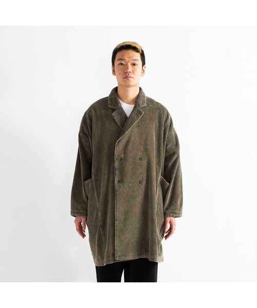 APPLEBUM（アップルバム）の「Corduroy Double Coat (Powder Bleach)（その他アウター・メンズ・オリーブ/ブラック/グレー・MEDIUM/LARGE/X-LARGE）」の6枚目の写真