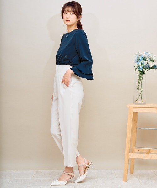 NOELA(ノエラ)の「バックレースアップストレートパンツ(その他パンツ・レディース・ピンク/ブルー/ベージュ・S/M)」の14枚目の写真