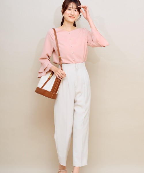 NOELA(ノエラ)の「バックレースアップストレートパンツ(その他パンツ・レディース・ピンク/ブルー/ベージュ・S/M)」の17枚目の写真