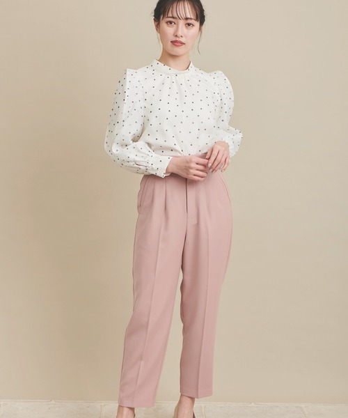 NOELA(ノエラ)の「バックレースアップストレートパンツ(その他パンツ・レディース・ピンク/ブルー/ベージュ・S/M)」の4枚目の写真