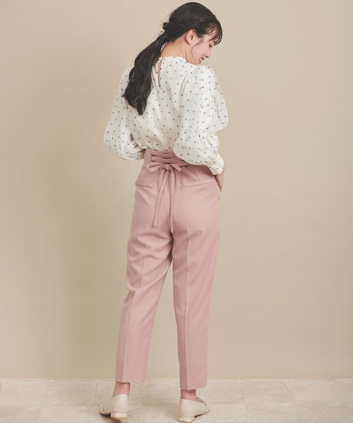 NOELA(ノエラ)の「バックレースアップストレートパンツ(その他パンツ・レディース・ピンク/ブルー/ベージュ・S/M)」の7枚目の写真