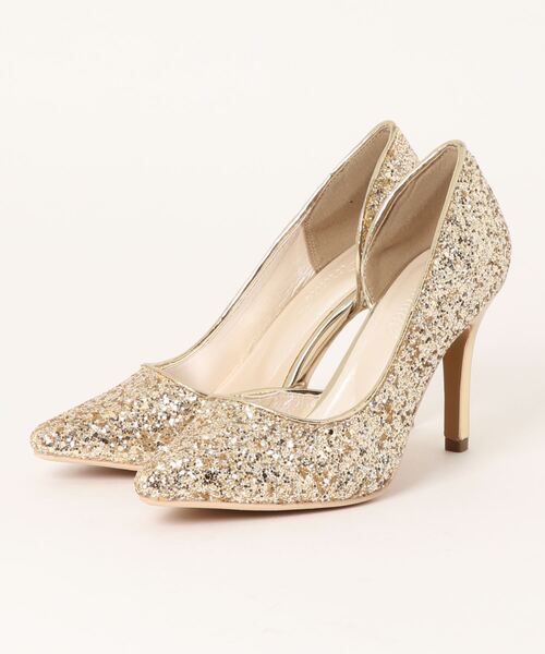 Parade（パレード）の「ラメ入りオケージョンセパレートパンプス　7532【Parade】（パンプス・レディース・シルバー/ブラック/ゴールド・S/M/L/LL）」の3枚目の写真