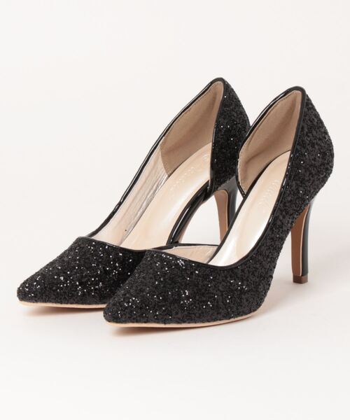 Parade（パレード）の「ラメ入りオケージョンセパレートパンプス　7532【Parade】（パンプス・レディース・シルバー/ブラック/ゴールド・S/M/L/LL）」の2枚目の写真