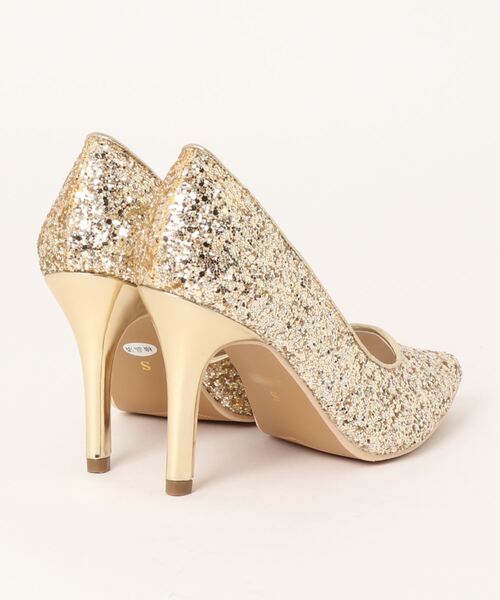 Parade（パレード）の「ラメ入りオケージョンセパレートパンプス　7532【Parade】（パンプス・レディース・シルバー/ブラック/ゴールド・S/M/L/LL）」の4枚目の写真