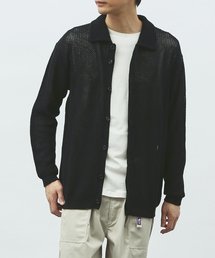 ABAHOUSE | メッシュニット ポロ カーディガン / サマーニット(カーディガン/ボレロ)