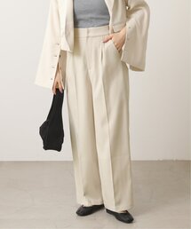 ツイルセンタープレスストレートパンツ