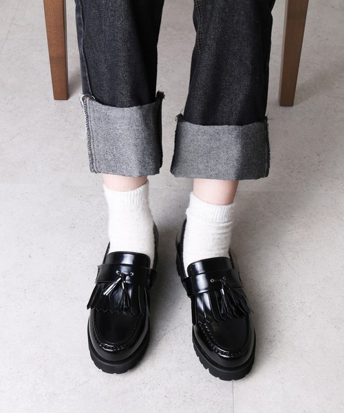 トラックソールキルトタッセルローファー HIMIKO 楽天市場】【再値下げ】【SALE/30%OFF】トラックソールキルト