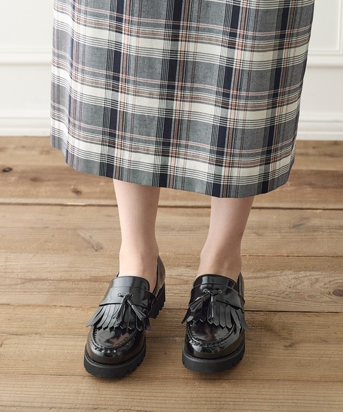 厚底タッセルローファー 27cc04eac5be7895a075f80f188c31