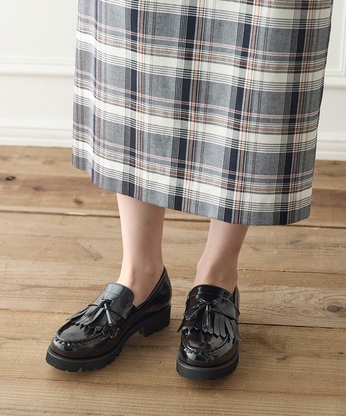 coca（ANDEX shoes product）（コカ）の「柔らかクッション 軽量 厚底 キルトタッセルローファー（ローファー・レディース・ブラック・23cm/23.5cm/24cm/24.5cm/22.5cm）」の14枚目の写真