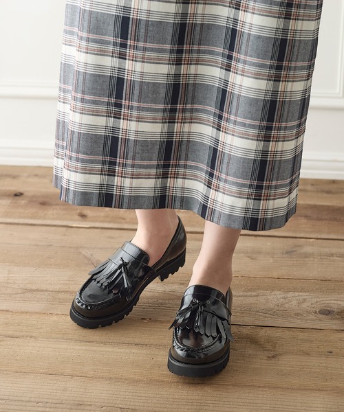 coca（ANDEX shoes product）（コカ）の「柔らかクッション 軽量 厚底 キルトタッセルローファー（ローファー・レディース・ブラック・23cm/23.5cm/24cm/24.5cm/22.5cm）」の15枚目の写真