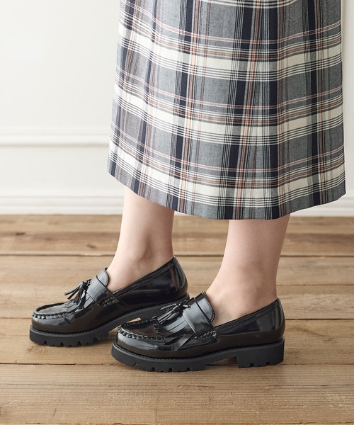 coca（ANDEX shoes product）（コカ）の「柔らかクッション 軽量 厚底 キルトタッセルローファー（ローファー・レディース・ブラック・23cm/23.5cm/24cm/24.5cm/22.5cm）」の17枚目の写真