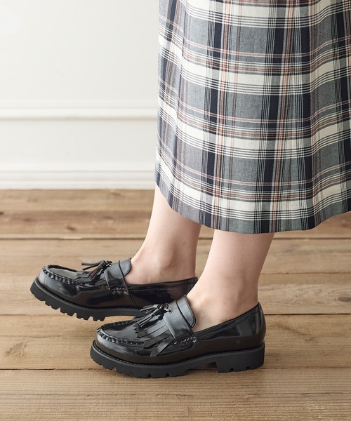 coca（ANDEX shoes product）（コカ）の「柔らかクッション 軽量 厚底 キルトタッセルローファー（ローファー・レディース・ブラック・23cm/23.5cm/24cm/24.5cm/22.5cm）」の19枚目の写真