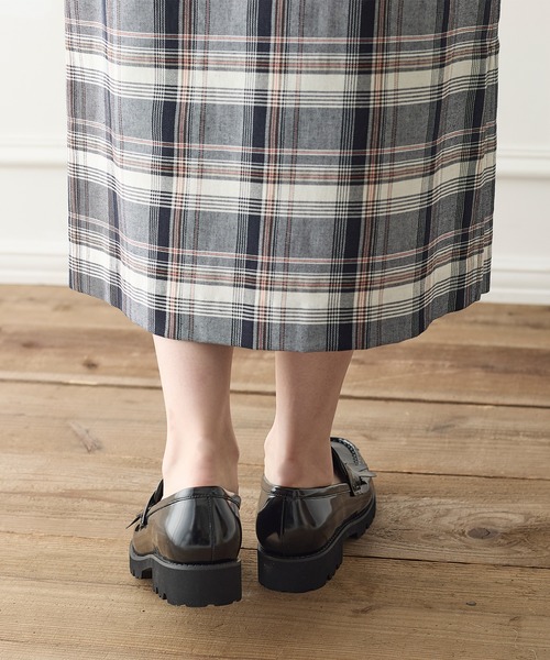 coca（ANDEX shoes product）（コカ）の「柔らかクッション 軽量 厚底 キルトタッセルローファー（ローファー・レディース・ブラック・23cm/23.5cm/24cm/24.5cm/22.5cm）」の8枚目の写真