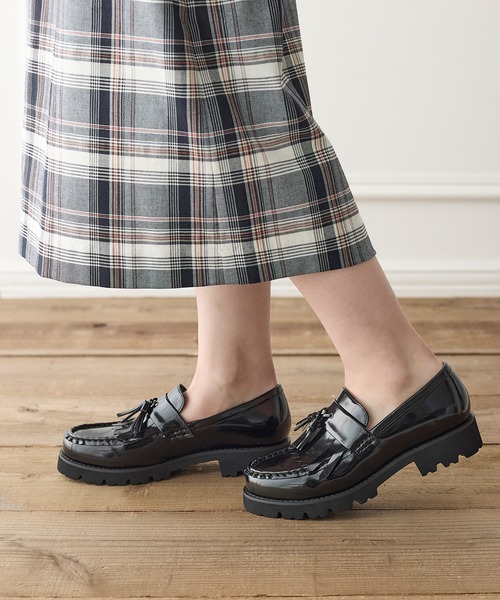 coca（ANDEX shoes product）（コカ）の「柔らかクッション 軽量 厚底 キルトタッセルローファー（ローファー・レディース・ブラック・23cm/23.5cm/24cm/24.5cm/22.5cm）」の18枚目の写真