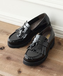 coca（ANDEX shoes product）（コカ）の「柔らかクッション 軽量 厚底 キルトタッセルローファー（ローファー）」