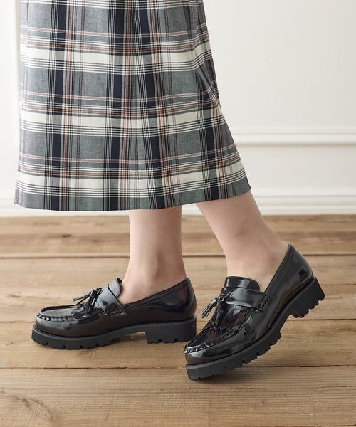 coca（ANDEX shoes product）（コカ）の「柔らかクッション 軽量 厚底 キルトタッセルローファー（ローファー・レディース・ブラック・23cm/23.5cm/24cm/24.5cm/22.5cm）」の16枚目の写真