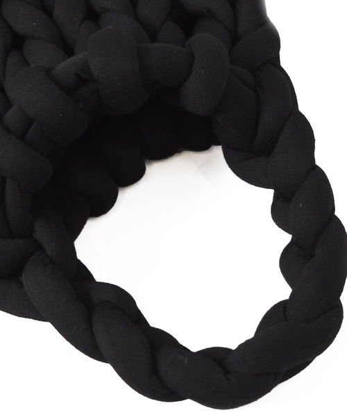 w closet（ダブルクローゼット）の「チャンキーニットバッグ（ハンドバッグ・レディース・ブラック/オフホワイト/ラベンダー・FREE）」の10枚目の写真