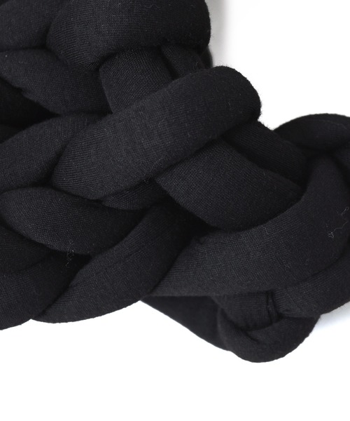 w closet（ダブルクローゼット）の「チャンキーニットバッグ（ハンドバッグ・レディース・ブラック/オフホワイト/ラベンダー・FREE）」の11枚目の写真