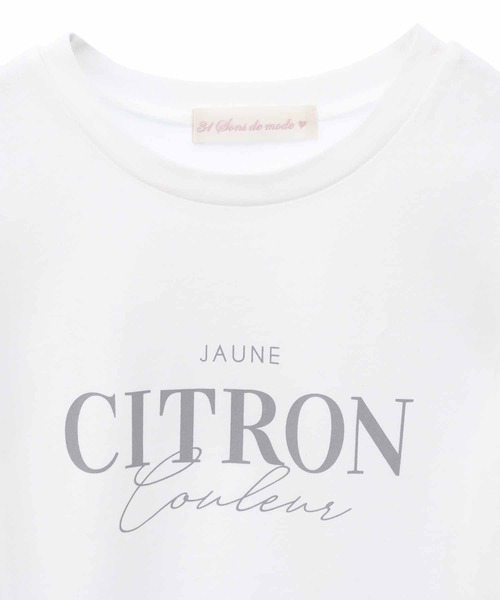 31 Sons de mode(トランテアン ソン ドゥ モード)の「ロゴロングスリーブTシャツ(Tシャツ/カットソー・レディース・オフホワイト/ブラック×ホワイト・36)」の15枚目の写真