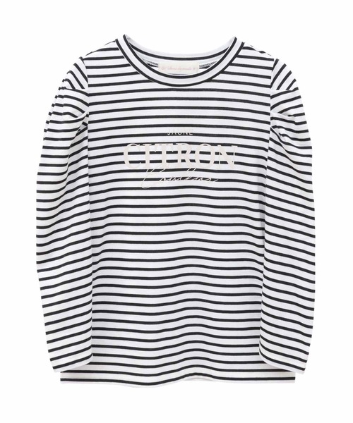 31 Sons de mode(トランテアン ソン ドゥ モード)の「ロゴロングスリーブTシャツ(Tシャツ/カットソー・レディース・オフホワイト/ブラック×ホワイト・36)」の14枚目の写真