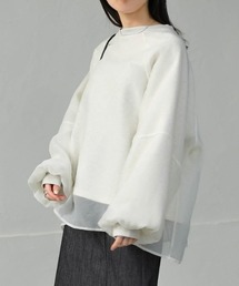 Bab | 【2023SS/新色追加】シアーレイヤード裏毛スウェット(スウェット)