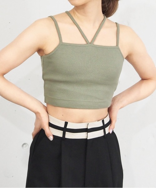 セール】【選べる2サイズ/web限定カラーあり】カップ付きホルター