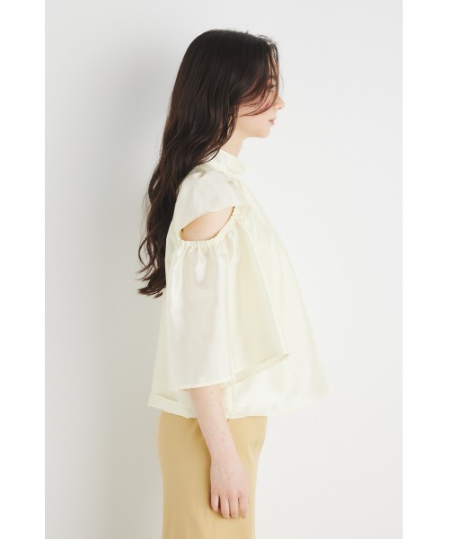 rienda(リエンダ)の「スラッシュアームブラウス 春服(シャツ/ブラウス・レディース・ブルー系その他3/ブラック系その他/ライトイエロー/グレー・FREE)」の16枚目の写真