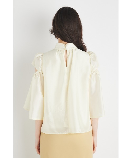 rienda(リエンダ)の「スラッシュアームブラウス 春服(シャツ/ブラウス・レディース・ブルー系その他3/ブラック系その他/ライトイエロー/グレー・FREE)」の17枚目の写真