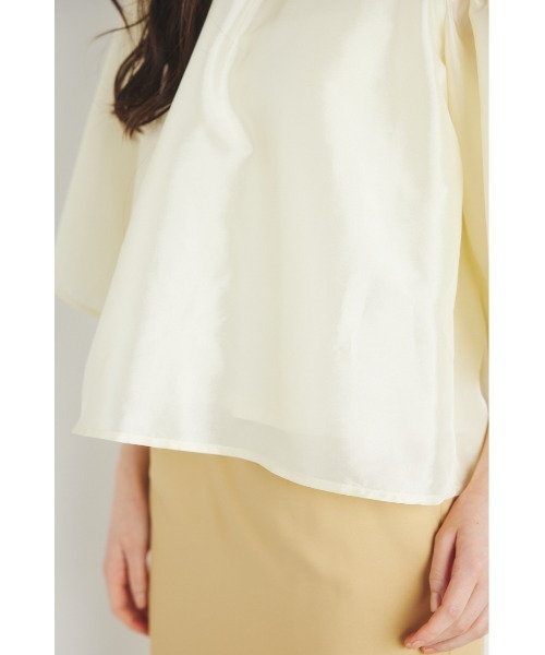 rienda(リエンダ)の「スラッシュアームブラウス 春服(シャツ/ブラウス・レディース・ブルー系その他3/ブラック系その他/ライトイエロー/グレー・FREE)」の21枚目の写真