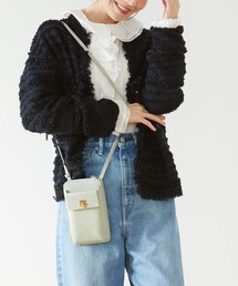 【TREASURE TOPKAPI/トプカピ トレジャー】 シュリンクレザー フラップ スマホショルダー