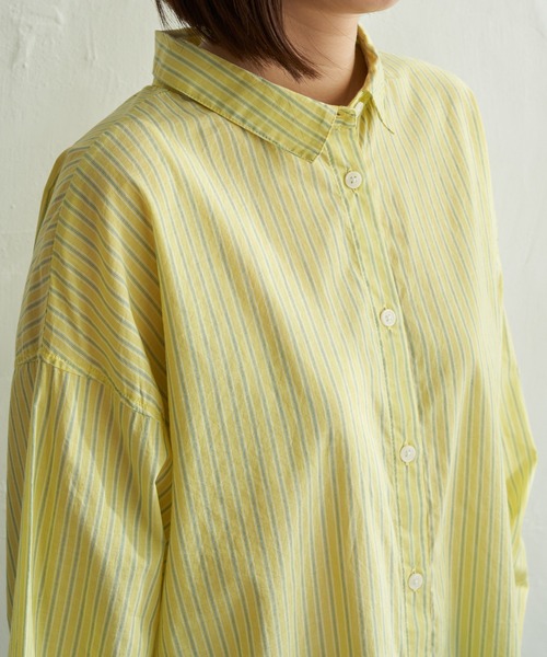 LBC（エルビーシー）の「ふんわり70コットン2WAYシャツ（シャツ/ブラウス・レディース・イエロー/パープル/ホワイト/ブルー・M）」の19枚目の写真