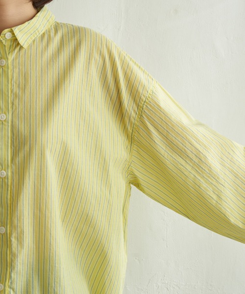 LBC（エルビーシー）の「ふんわり70コットン2WAYシャツ（シャツ/ブラウス・レディース・イエロー/パープル/ホワイト/ブルー・M）」の16枚目の写真