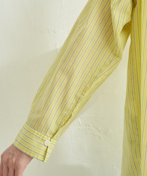 LBC（エルビーシー）の「ふんわり70コットン2WAYシャツ（シャツ/ブラウス・レディース・イエロー/パープル/ホワイト/ブルー・M）」の17枚目の写真