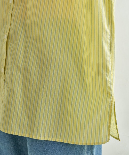 LBC（エルビーシー）の「ふんわり70コットン2WAYシャツ（シャツ/ブラウス・レディース・イエロー/パープル/ホワイト/ブルー・M）」の18枚目の写真