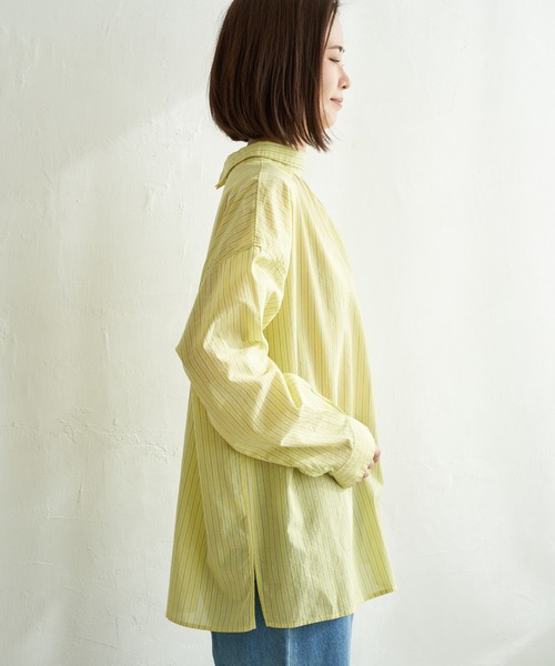 LBC（エルビーシー）の「ふんわり70コットン2WAYシャツ（シャツ/ブラウス・レディース・イエロー/パープル/ホワイト/ブルー・M）」の22枚目の写真