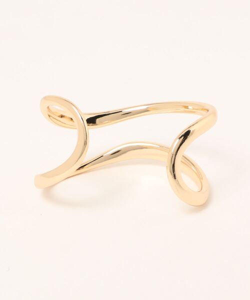 GOLDY（ゴールディ）の「【GOLDY】2連風メタルバングル（ブレスレット・レディース・シルバー/ゴールド・FREE）」の3枚目の写真