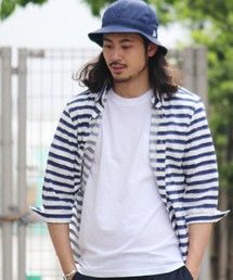 417 EDIFICE | ◇カスレボーダーブロードレギュラーカラー 7/S シャツ(シャツ/ブラウス)