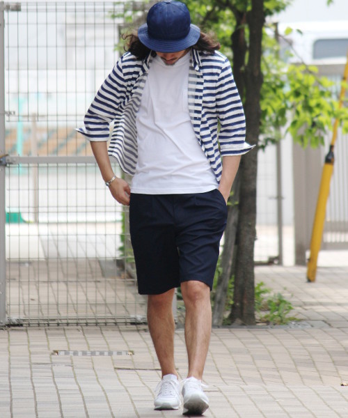 417 EDIFICE（フォーワンセブンエディフィス）の「◇カスレボーダーブロードレギュラーカラー 7/S シャツ（シャツ/ブラウス・メンズ・ネイビー・MEDIUM/SMALL/LARGE）」の11枚目の写真