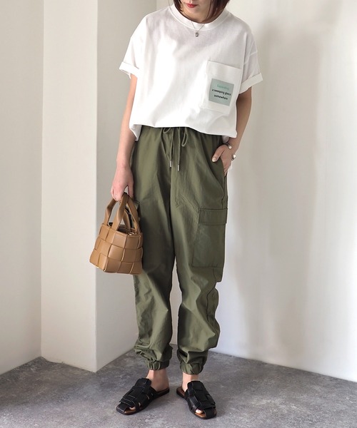 Riberry（リベリー）の「胸ポケットプリントT（Tシャツ/カットソー・レディース・オフホワイト/スミクロ・FREE）」の14枚目の写真