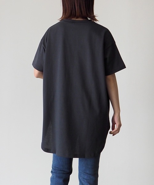 Riberry（リベリー）の「胸ポケットプリントT（Tシャツ/カットソー・レディース・オフホワイト/スミクロ・FREE）」の18枚目の写真