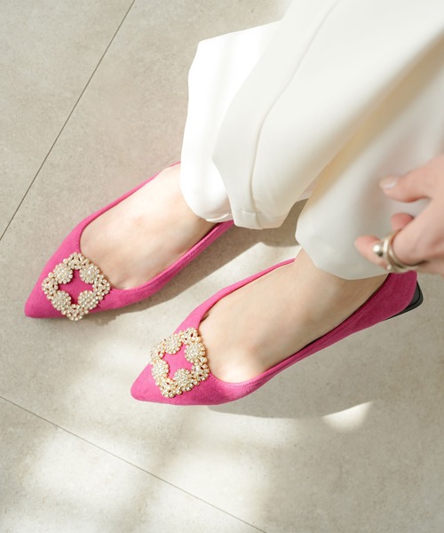 rectangle(レクタングル)の「パール&ビジューバックル付マルチウェイパンプス(パンプス・レディース・ブラック/ベージュ/ブルー/ピンク・SMALL/MEDIUM/LARGE)」の20枚目の写真