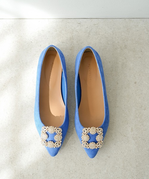 rectangle(レクタングル)の「パール&ビジューバックル付マルチウェイパンプス(パンプス・レディース・ブラック/ベージュ/ブルー/ピンク・SMALL/MEDIUM/LARGE)」の7枚目の写真